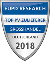 EuPD Research Sigel - TOP PV Zulieferer 2018 - Auszeichnung für Memodo