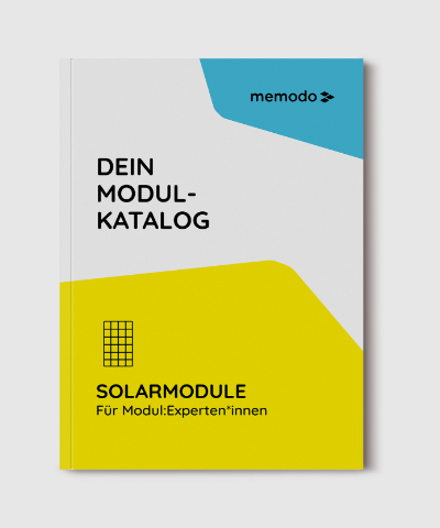 Modulkatalog Alle Solarmodule im Memodo Modulkatalog