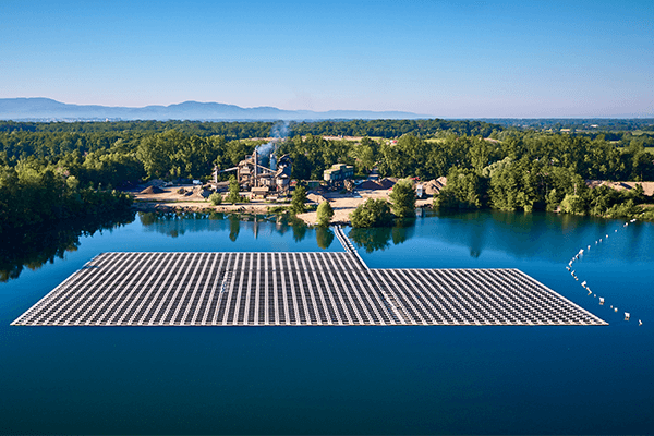 Floating PV Anlage bei Renchen Baden