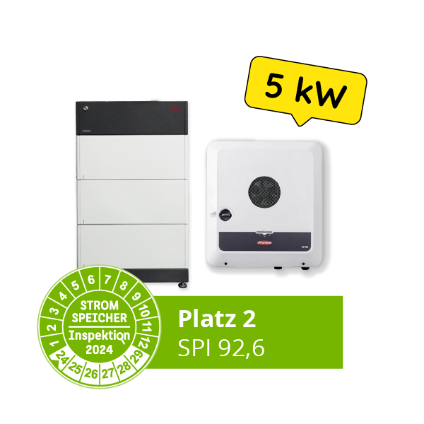 Platz 2 Stromspeicherinspektion 5 kW: Fronius Primo GEN24 6.0 Plus und BYD Battery-Box Premium HVS 7.7