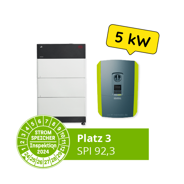 Platz 3 Stromspeicherinspektion 5 kW: KOSTAL PLENTICORE G2 plus 5.5 und BYD Battery-Box Premium HVS 7.7