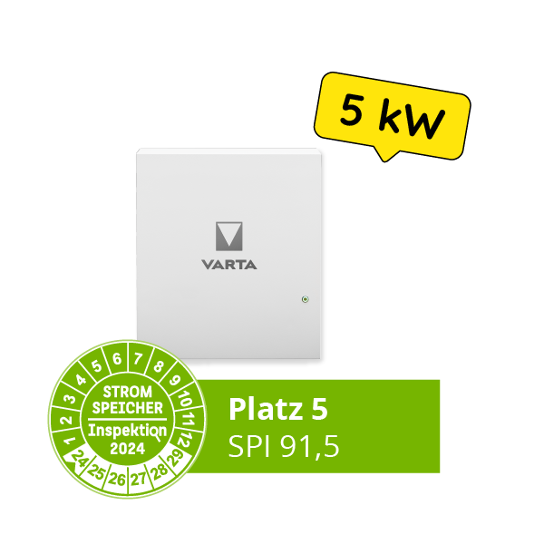 Platz 5 Stromspeicherinspektion 5 kW: VARTA pulse neo 6