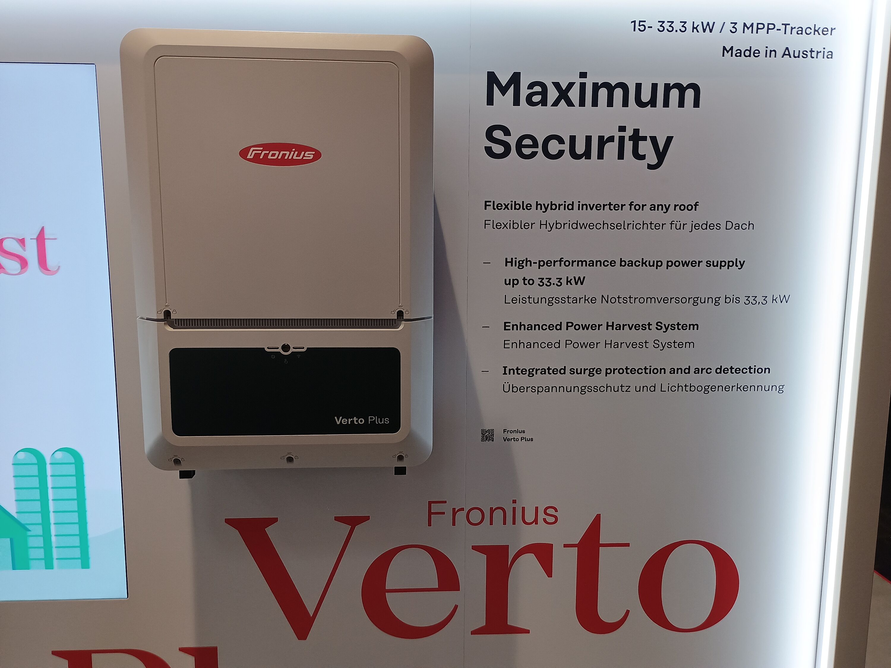 Fronius Verto plus auf der Intersolar