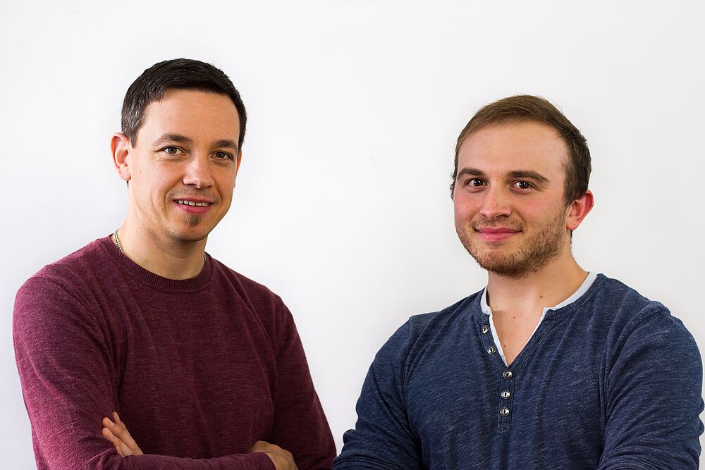 Unsere IT Spezialisten Michael Wenleder und Patrick Teibner