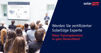 SolarEdge Aufbauschulungen