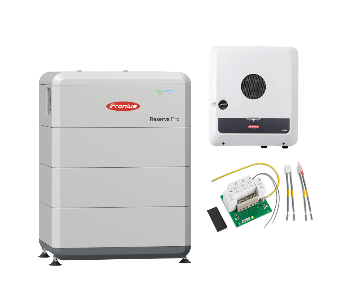 Fronius Symo GEN24 8.0 Plus mit Reserva Pro 12 und DC-Überspannungsschutz