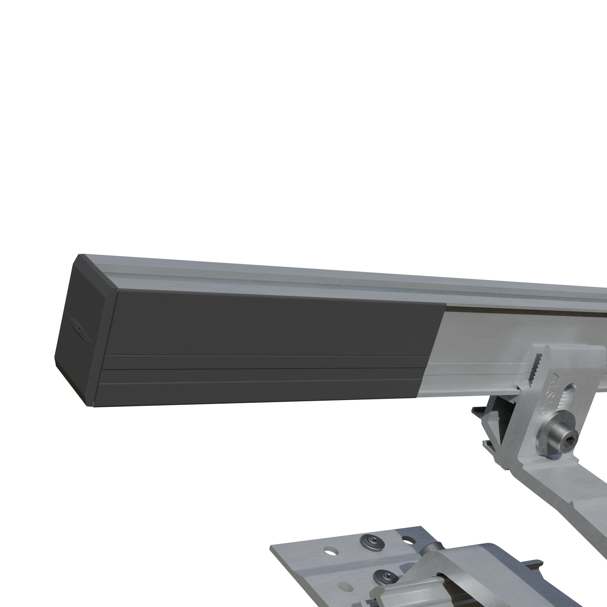 Alumero Abdeckleiste schwarz 45