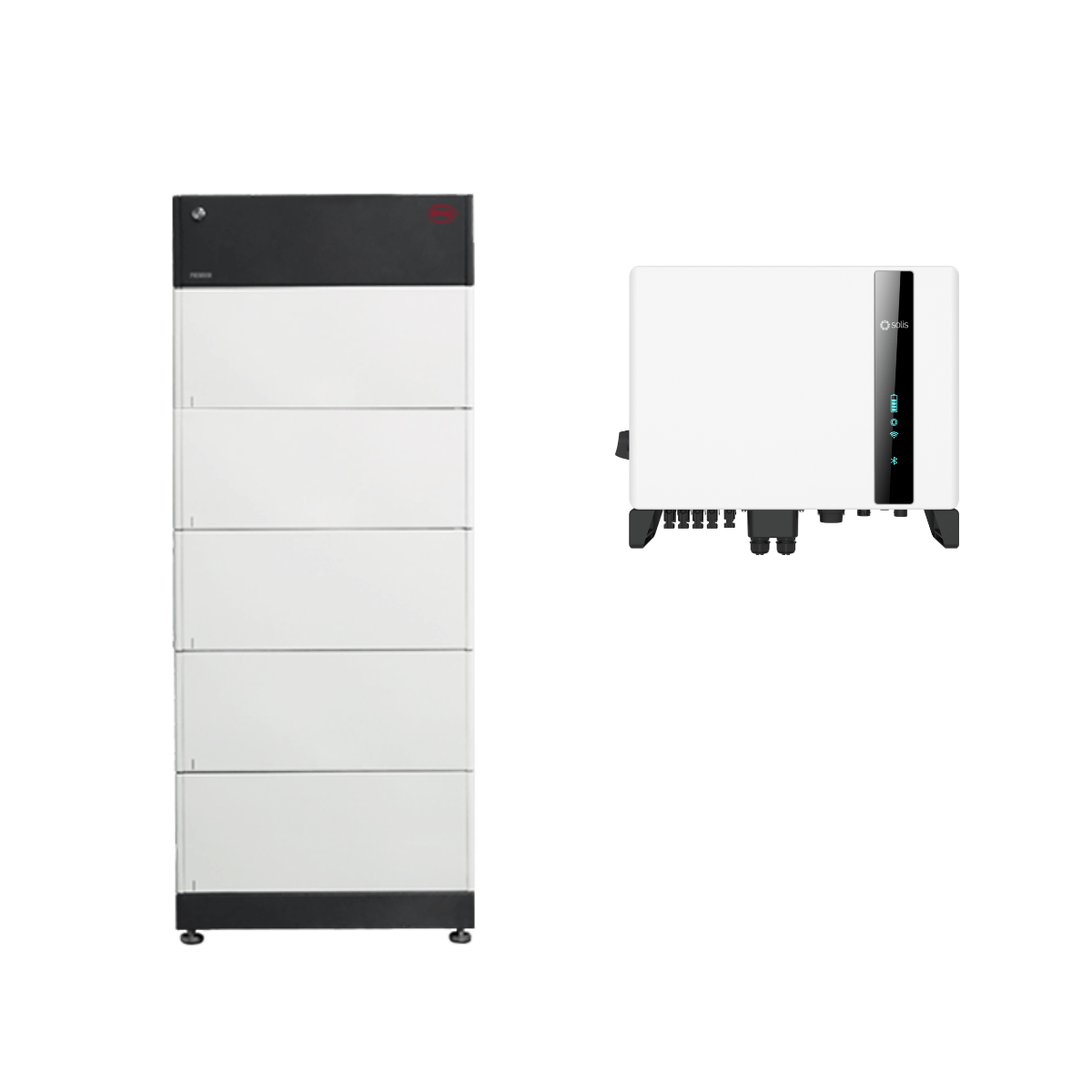 BYD Battery-Box Premium HVS 12.8 mit Solis S6 3P-Hybrid - 5 kW