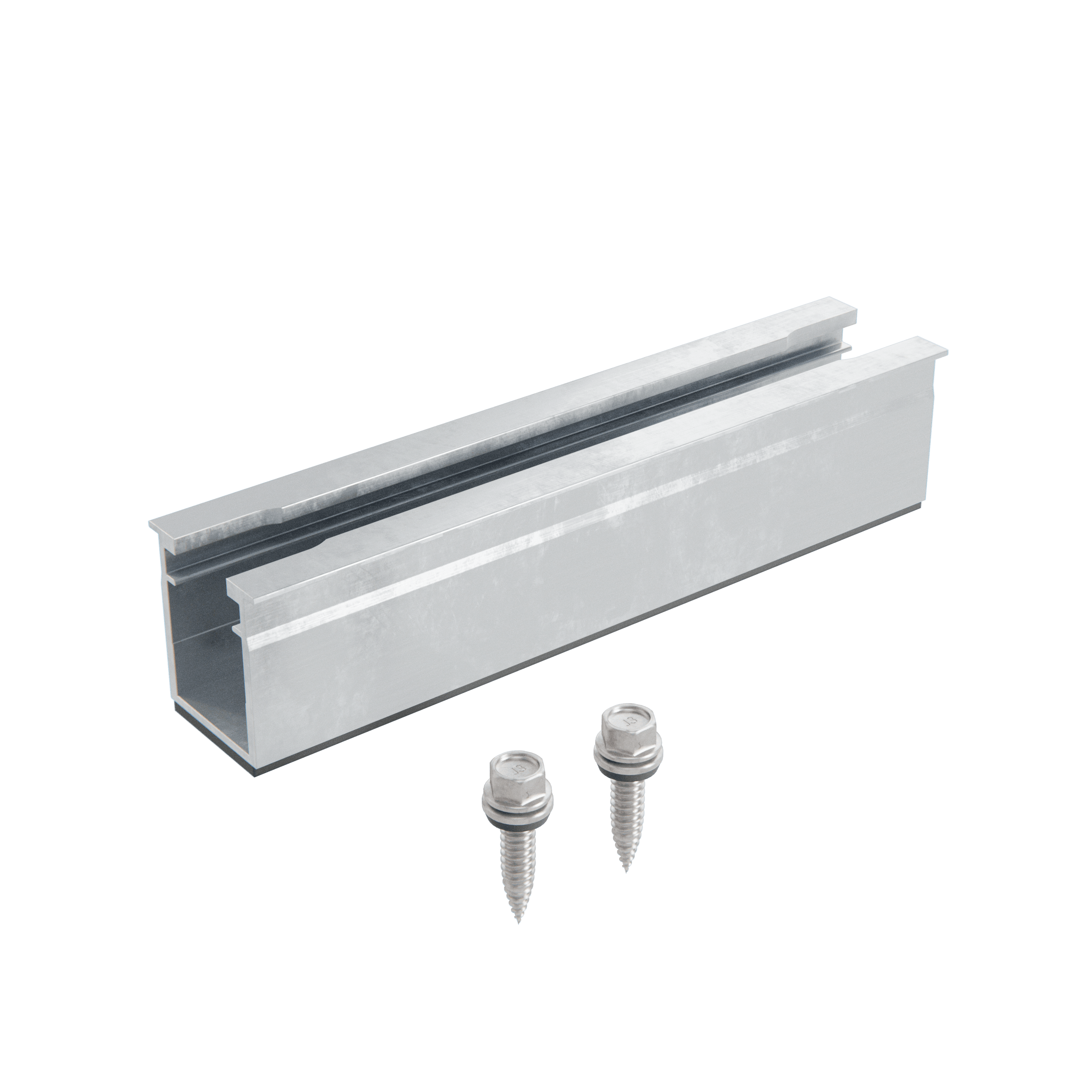 Alumero EasyBRACKET Trapezblech Kurzschiene 2.1 T, Länge 150 mm