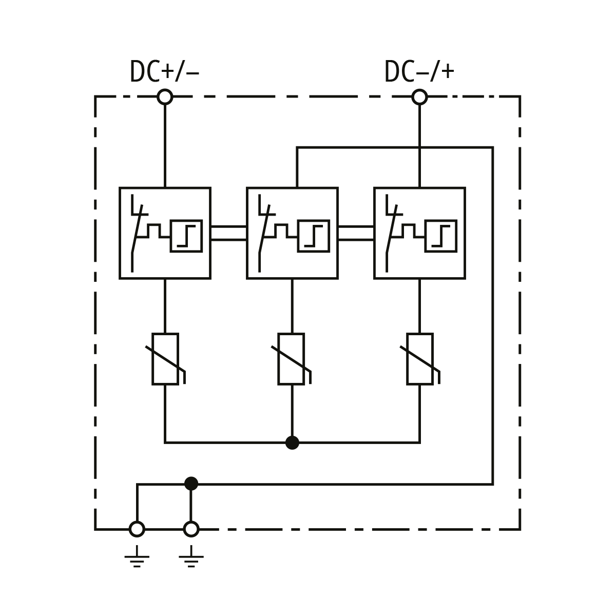 DEHNcube 2 YPV 1+2 1200 1M 1S MC4