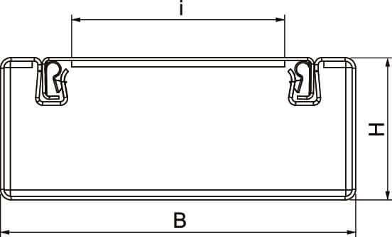OBO Installationskanal mit Brandschutzgewebe PYROLINE® Rapid PLM, Kanalhöhe 40 mm, reinweiß