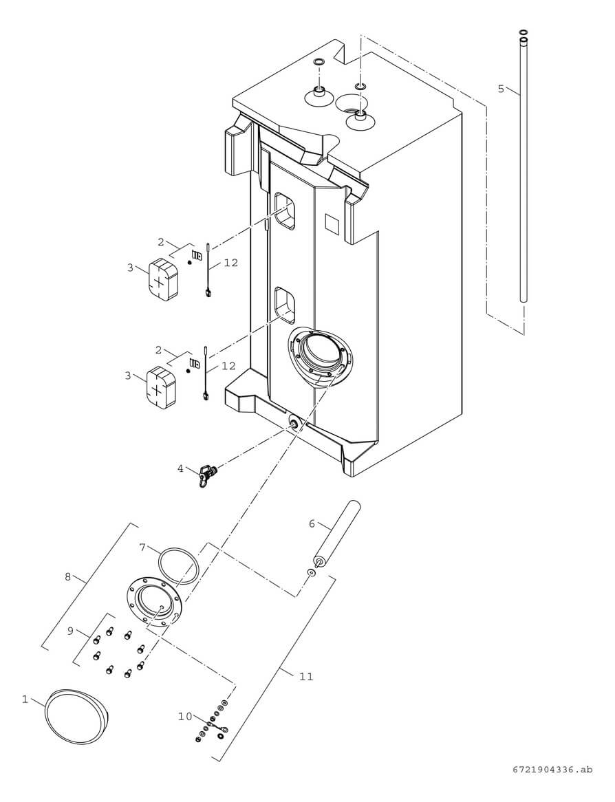 Bosch Inneneinheit CS6800i AW 12 M mit Brauchwasserspeicher