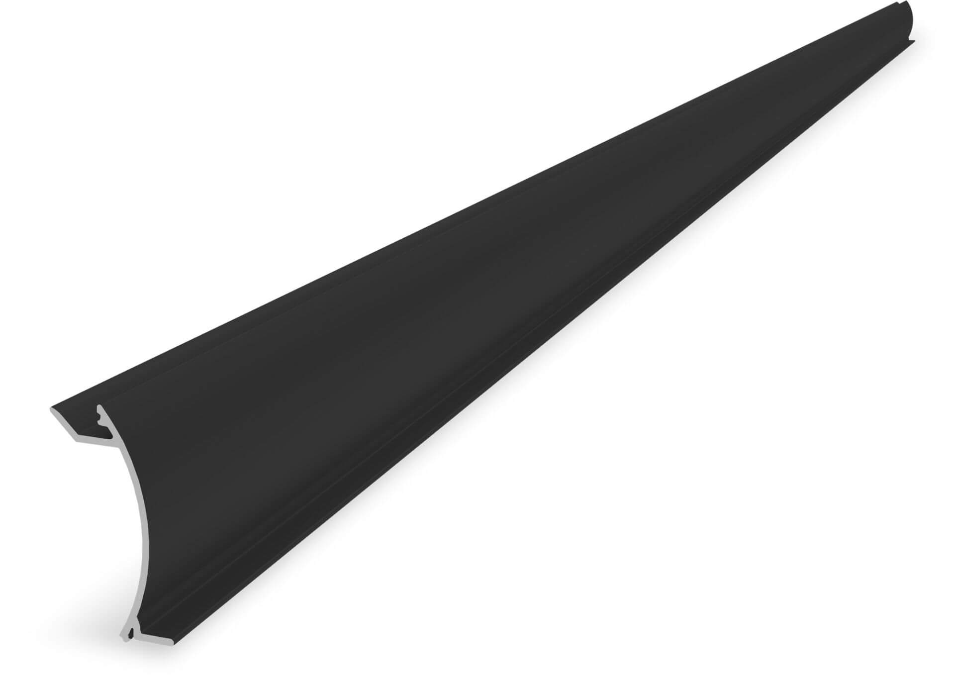 K2 InsertionRail 2.0 Cover 35; 3.65 m, schwarz eloxiert