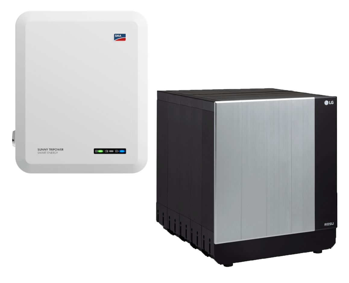 SMA Sunny Tripower 8.0 Smart Energy mit LG RESU FLEX 17,2 kWh