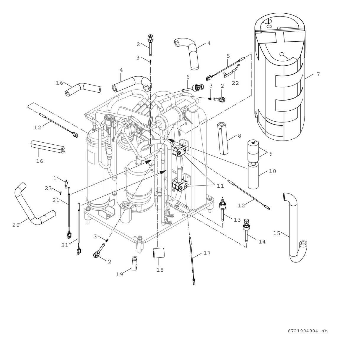 Bosch Monoblock CS5800i/6800i AW 7 kW Luft-Wasser Wärmepumpe