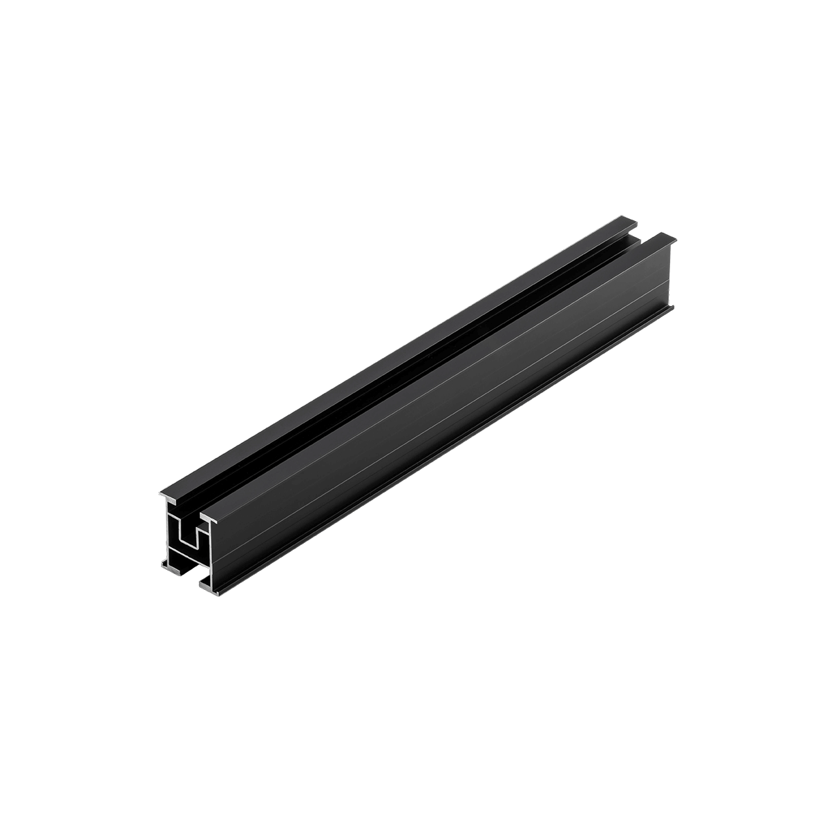 Alumero Trägerprofil 37, schwarz (2,4 m)
