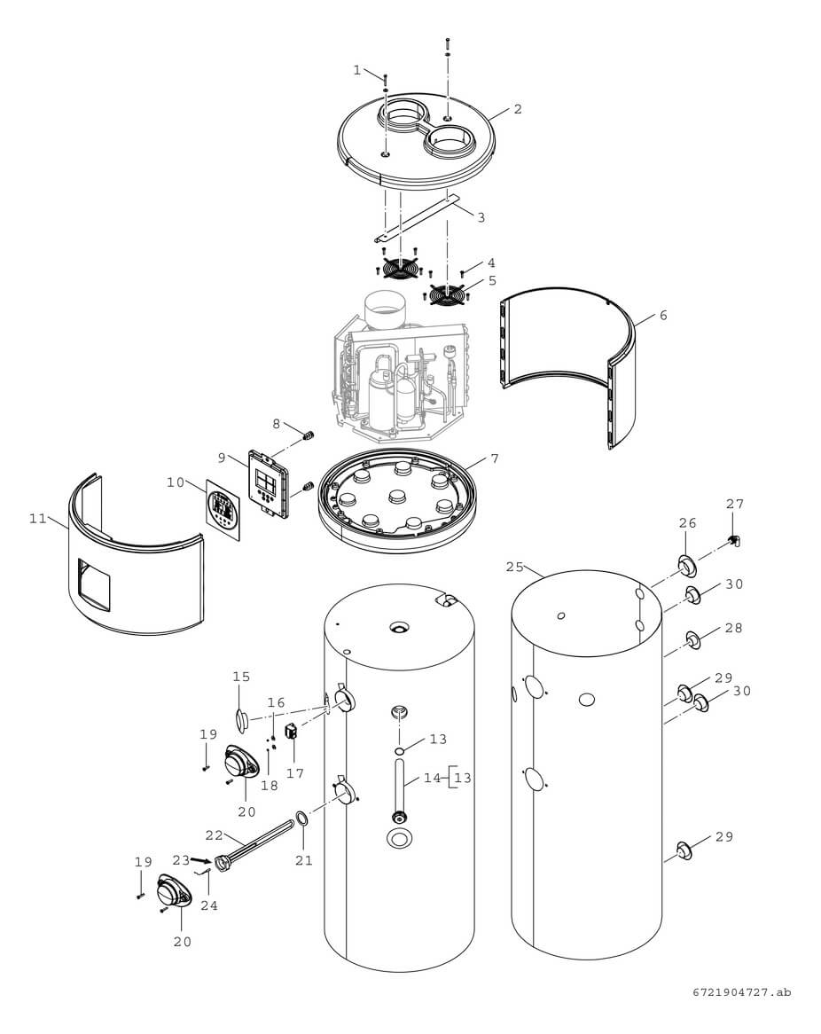 Bosch Brauchwasser-Wärmepumpe Compress5001 DW 260 C