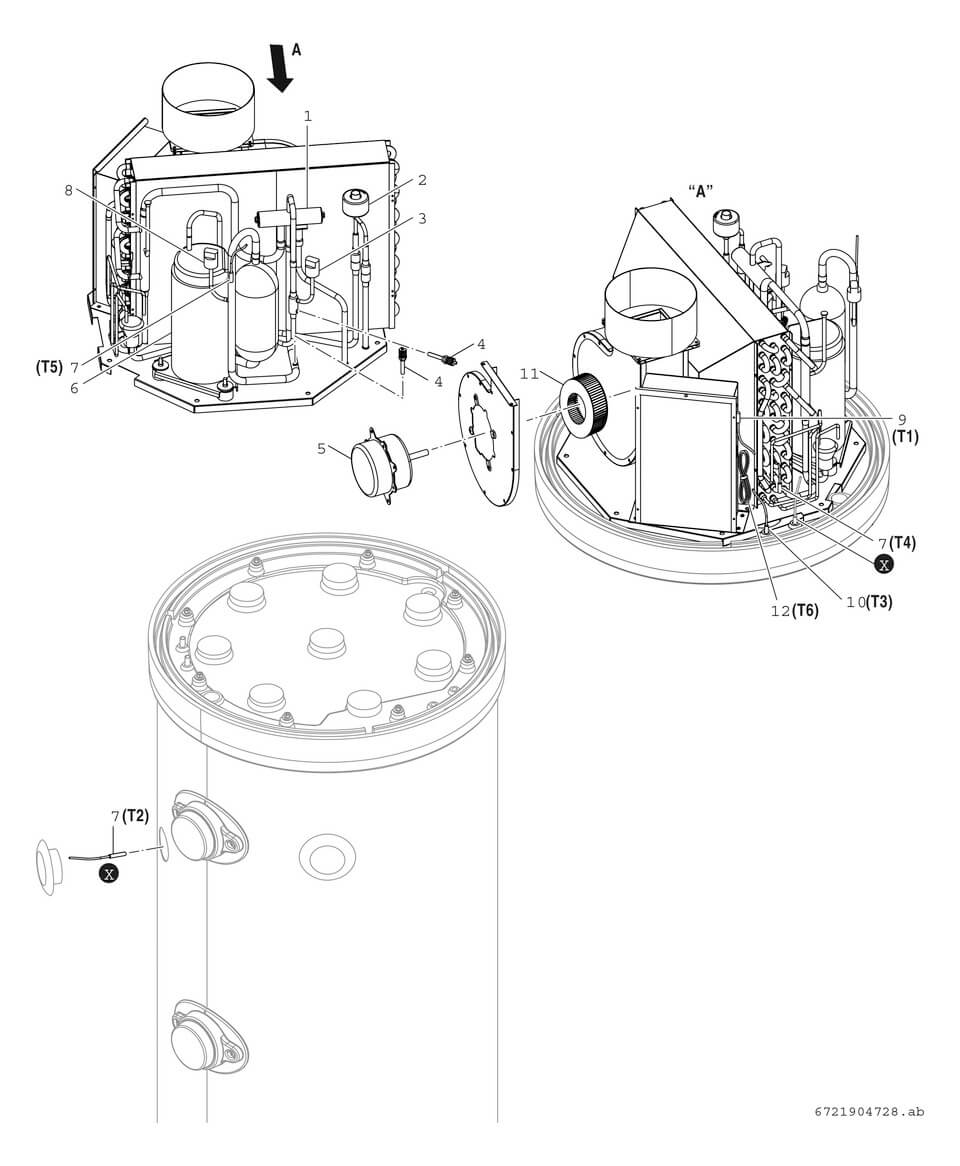 Bosch Brauchwasser-Wärmepumpe Compress5001 DW 260