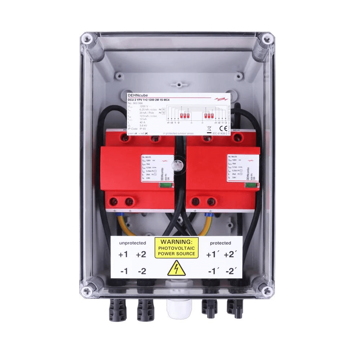 DEHNcube 2 YPV 1+2 1200 2M 1S MC4