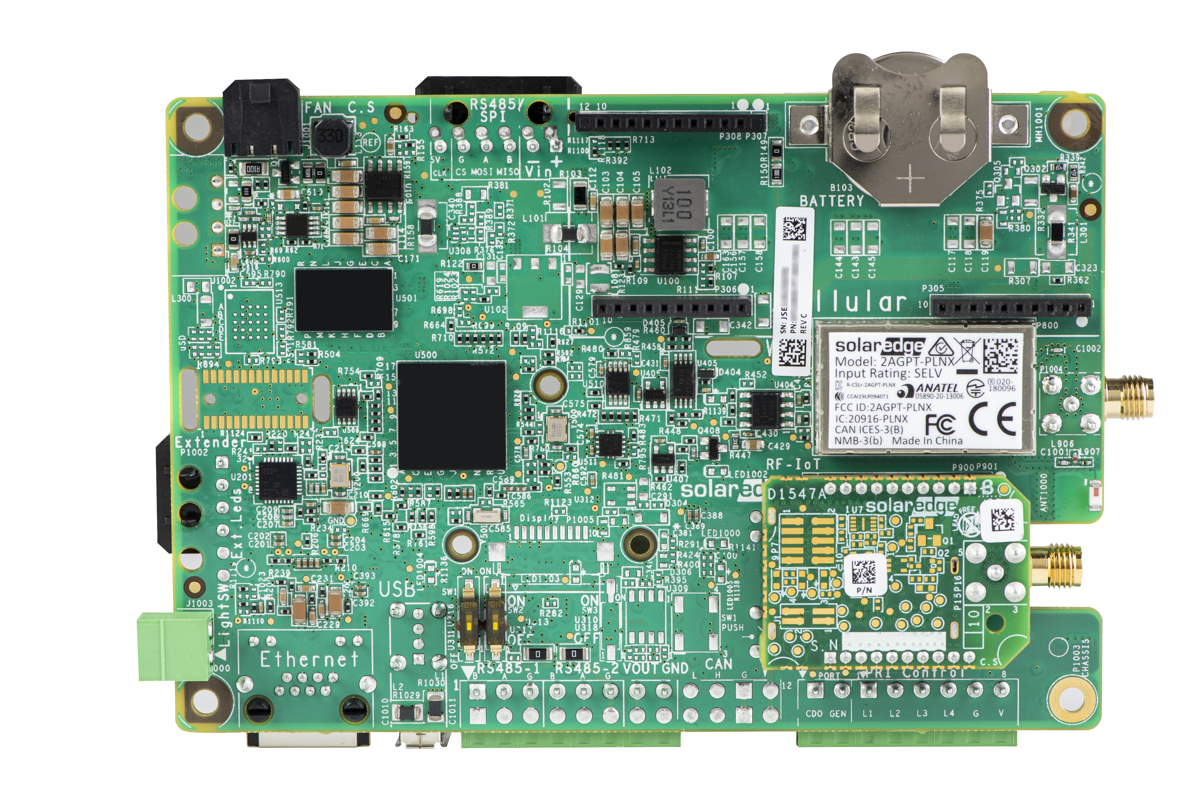 Kommunikationsplatine mit SE Home Netzwerk Plug-in und Antenne für HD-Wave WR mit LCD Display