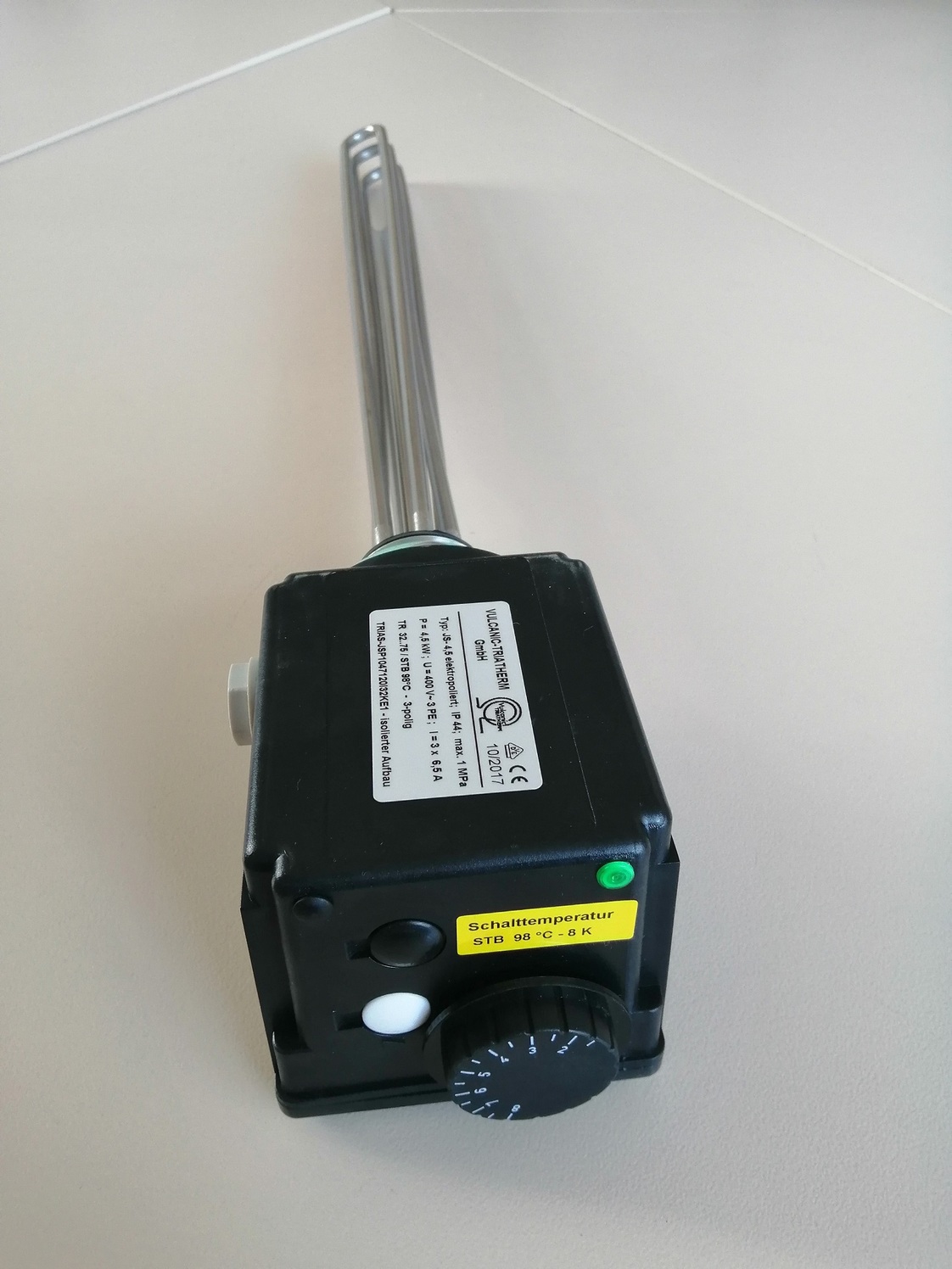 Einschraubheizkörper Triatherm 9 kW elektropoliert