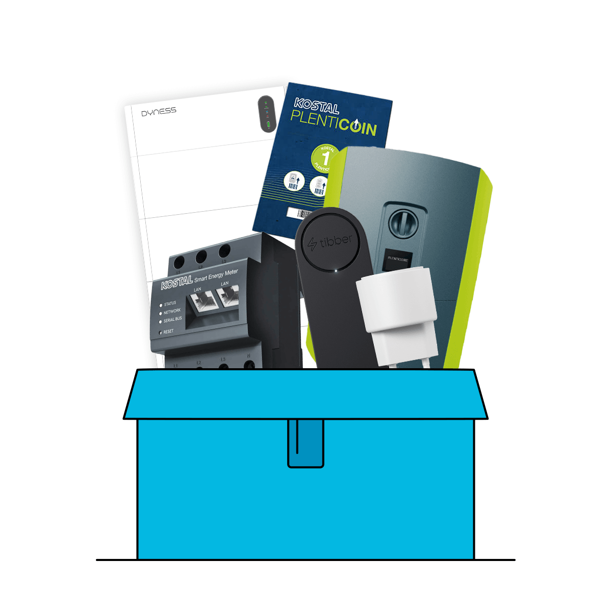 Tibber x Kostal x Dyness (IR+10 kW Plenticore Plus G2 mit Tower Pro 15)