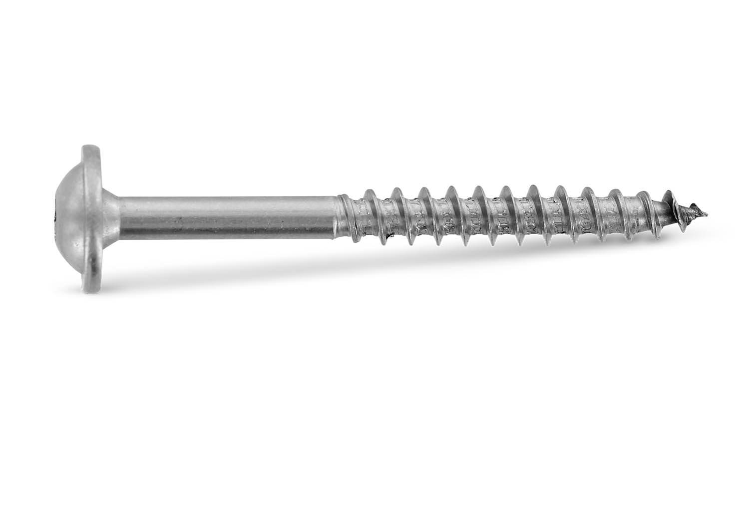 K2 Selbstbohrende Holzbauschraube mit Tellerkopf 8x80, Teilgewinde