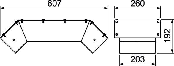 OBO Etage fallend doppelt, für Installationskanal PLMR