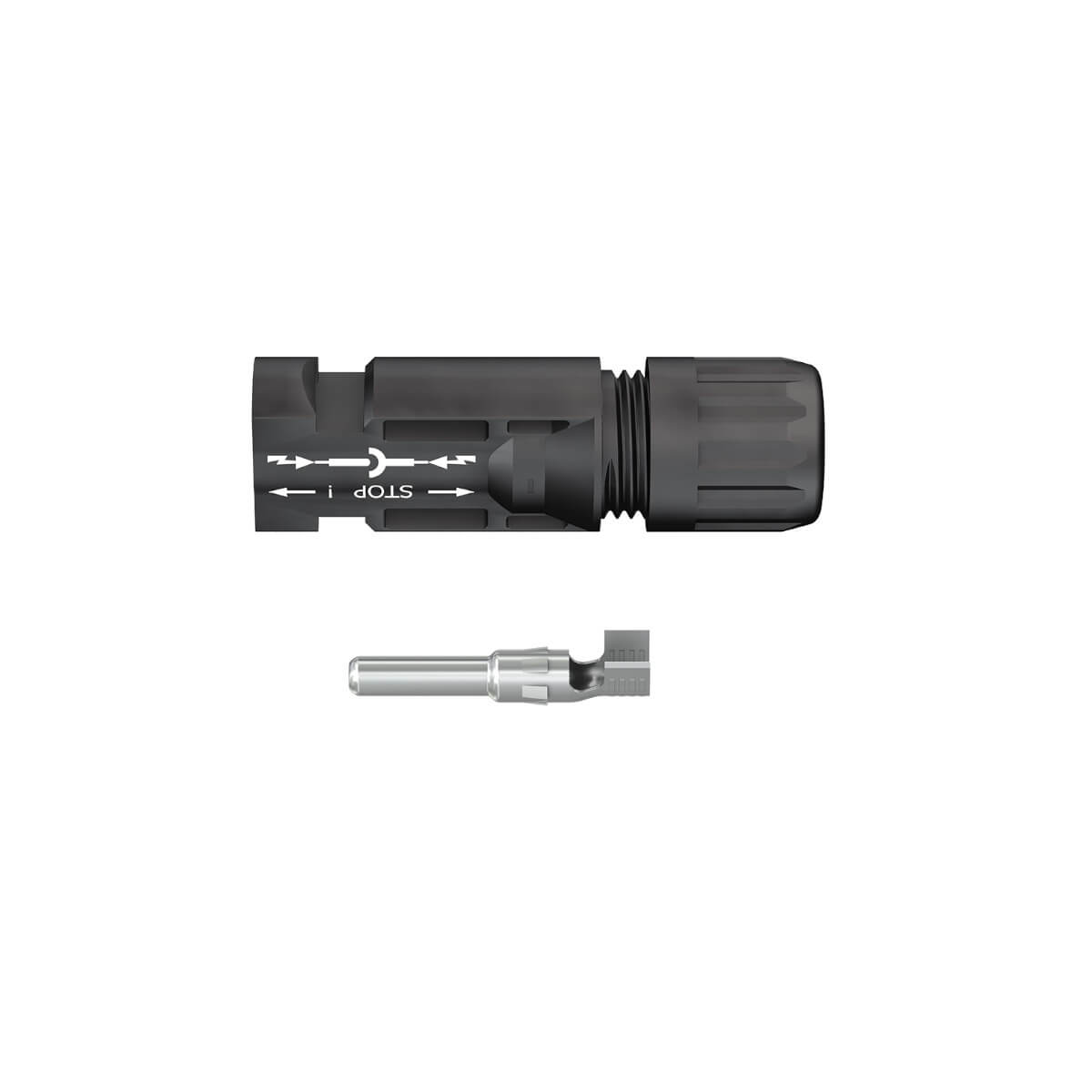 Stäubli MC4 Stecker, 10 mm² II, Da 5,9-8,8 mm