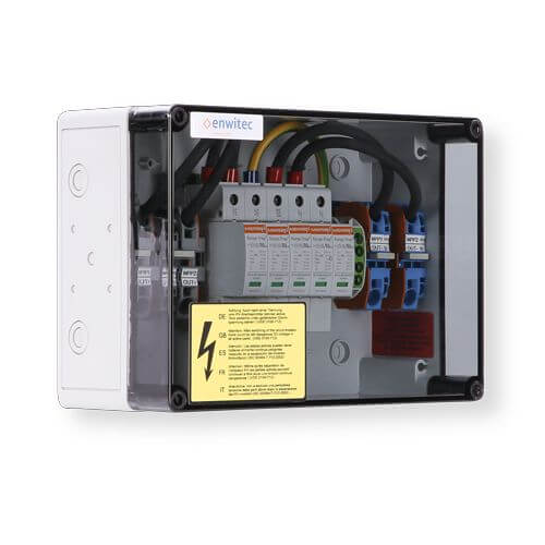 enwitec Überspannungsschutz DC Typ I+II 2 MPPT, Klemmen