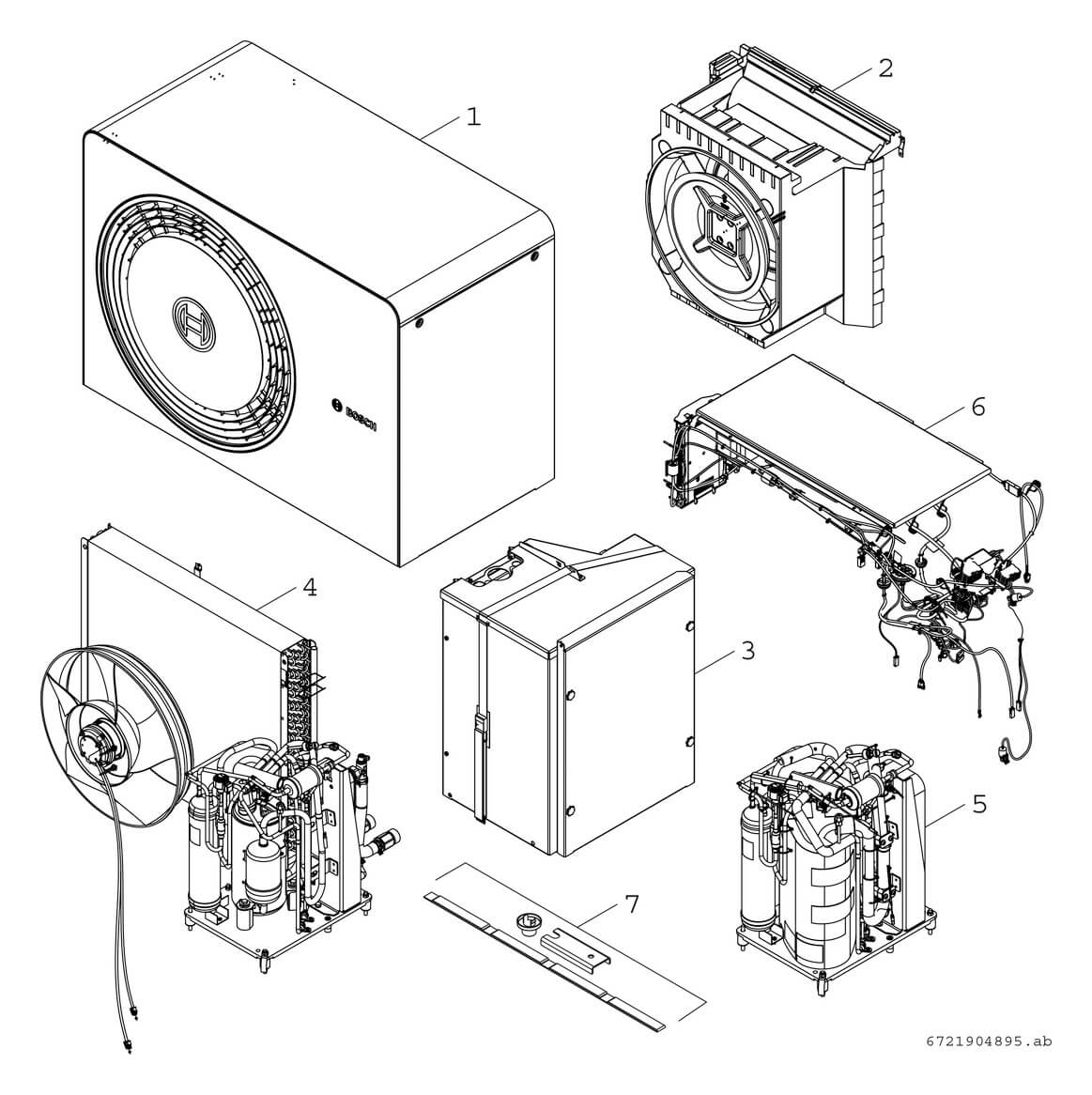 Bosch Monoblock CS5800i/6800i AW 12 kW Luft-Wasser Wärmepumpe