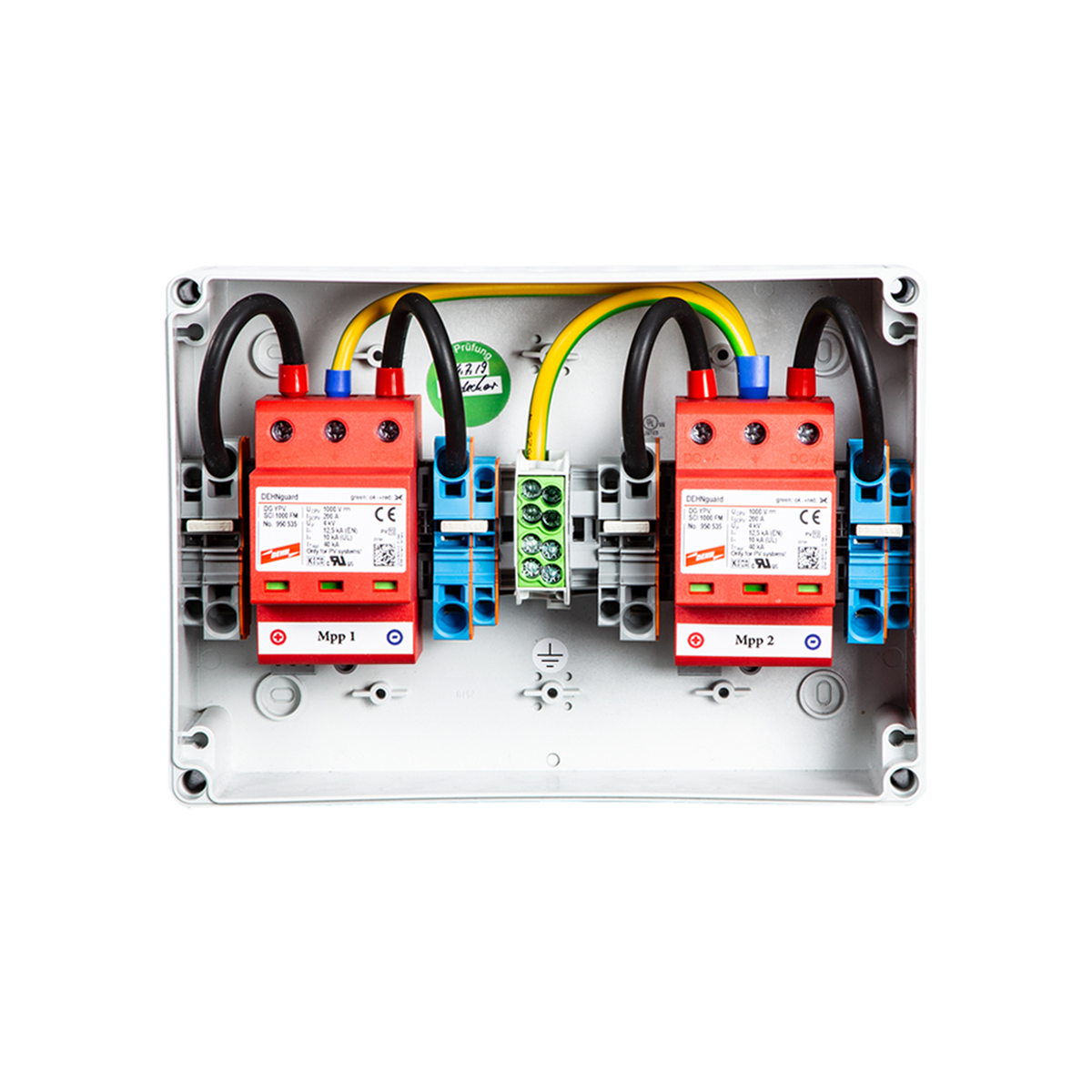 enwitec Überspannungsschutz DC Typ II, 2 MPPT, Klemmen