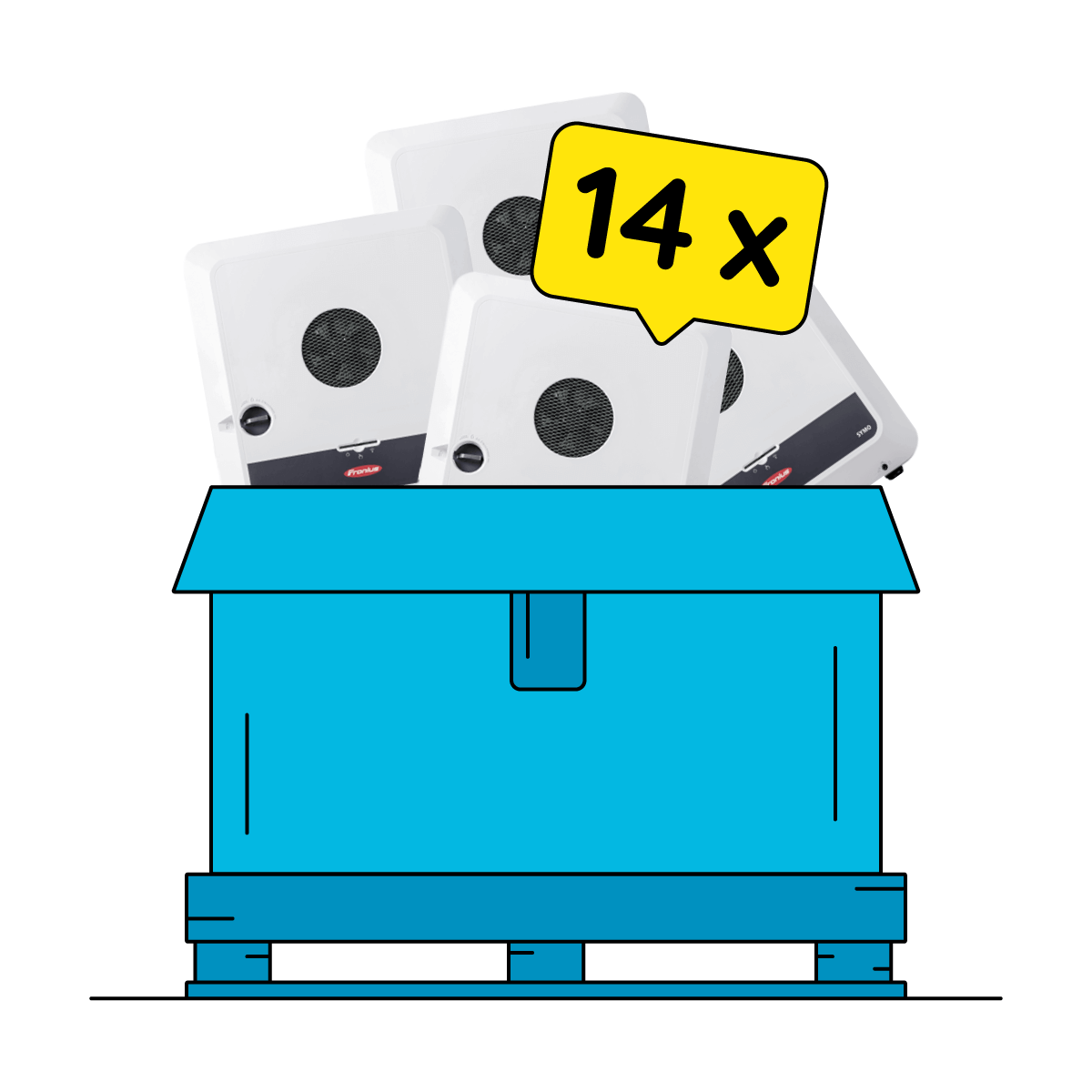 Fronius Symo GEN24 6 Palettendeal 14 x Fronius Symo GEN24 6.0 Plus