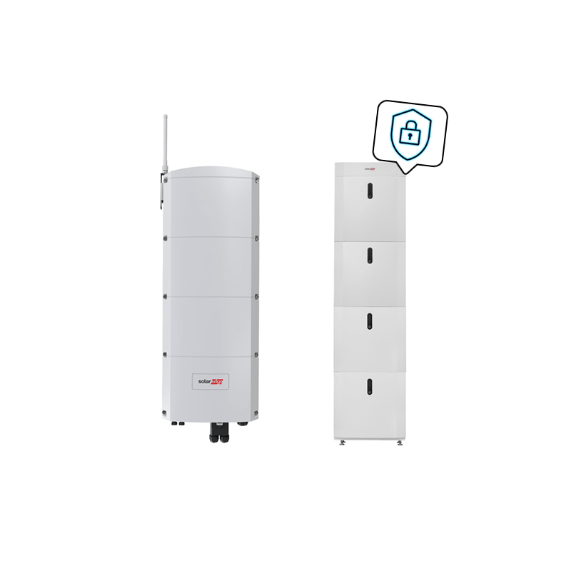 SE Home Paket 10 kW und 18,4 kWh in einem Turm CyberSecurity