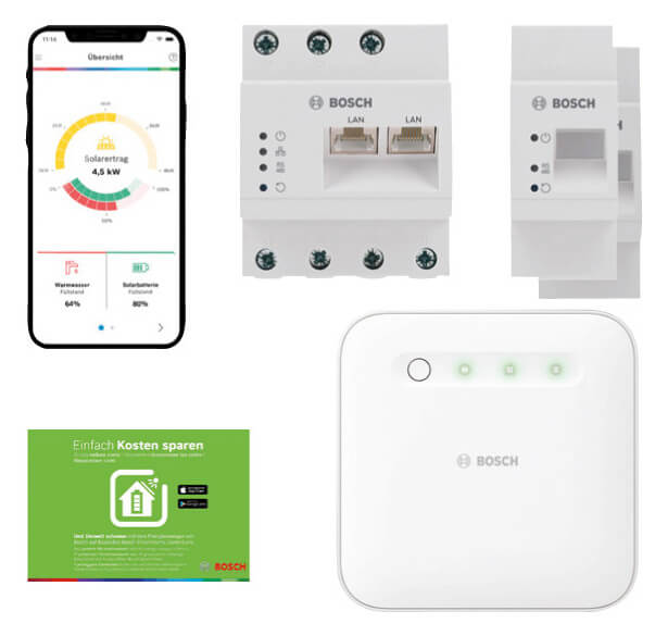 Bosch Energiemanager-Set 2 fuer Waermepumpen und PV mit Speicher ohne Fronius
