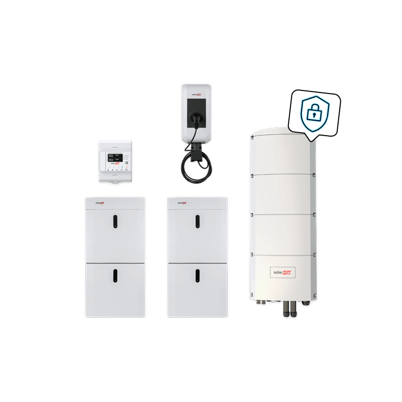 Kombipaket SolarEdge Home mit Ladestation, SE10K-RWB48 und 19,4 kWh