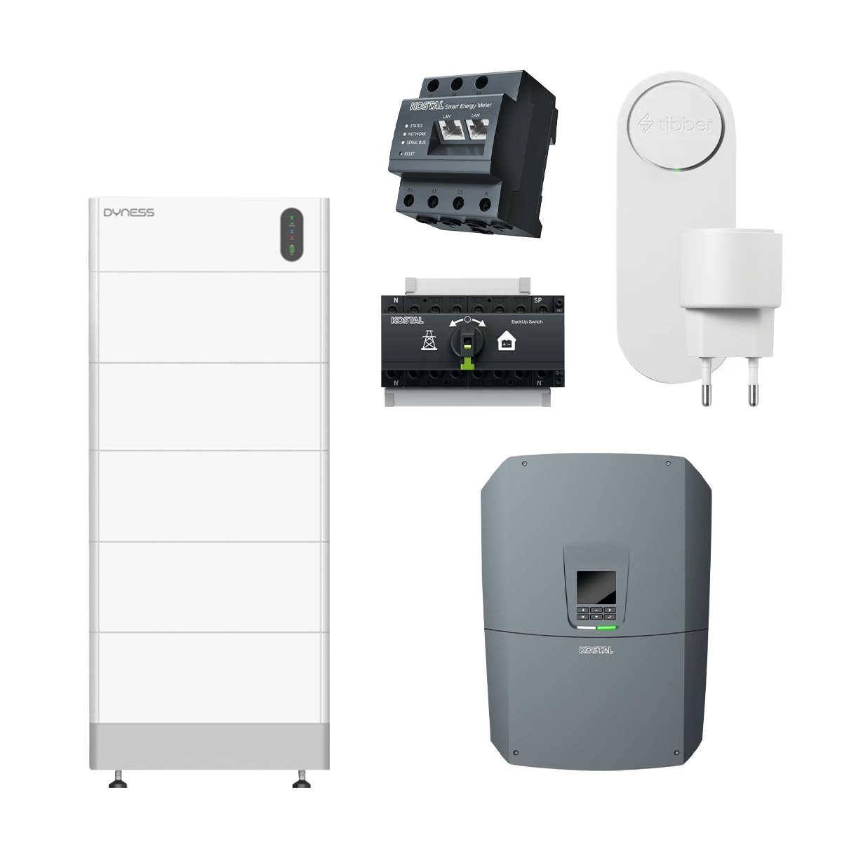 Tibber x Kostal x Dyness (CT+Plenticore G3 L 15-20 kW mit Tower Pro 19)