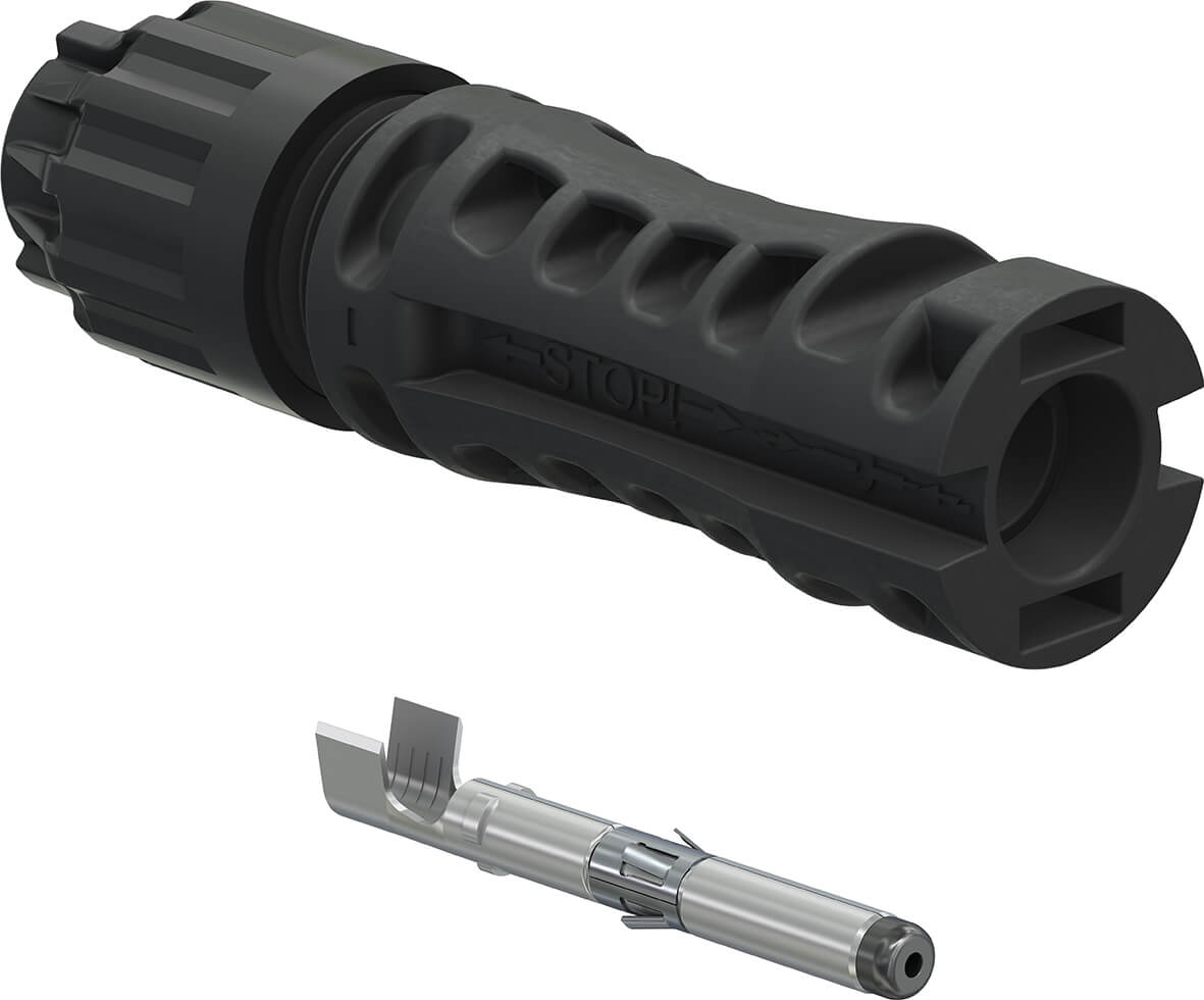 Stäubli MC4-Evo stor Stecker 4-6 mm², Da 4,7-6,4 mm