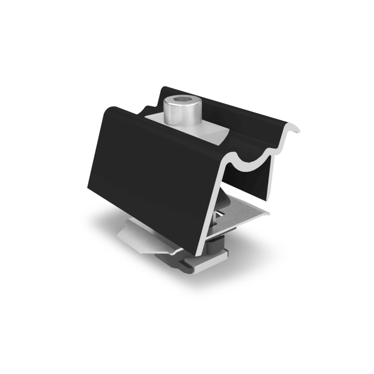 K2 Clamp EC 30-40mm, schwarz-eloxiert, Hybrid