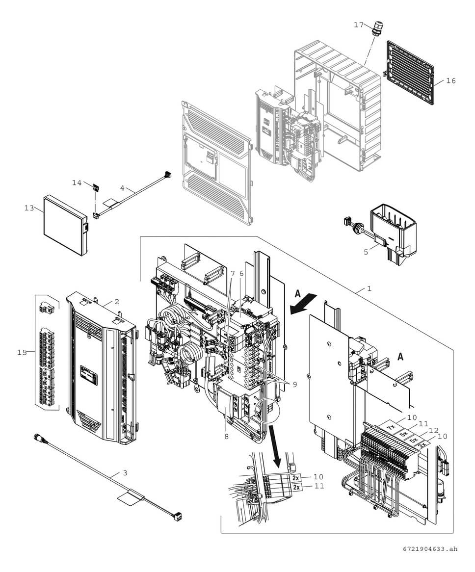Bosch CS6800iAW Inneneinheit Explosionszeichnung 4