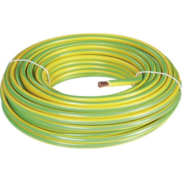 Aderleitung H07V-K 16 mm², grün-gelb, 100m Bund, feindrähtig