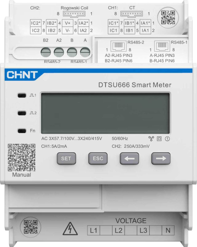 FoxESS Gridmeter mit 250A CTs